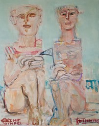 STOLZ MIT WIMPEL, Leinwand 2021,  80 x 100 cm